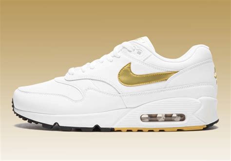 nike air max 90/1 wit-goud|Nike Air Max shoes.